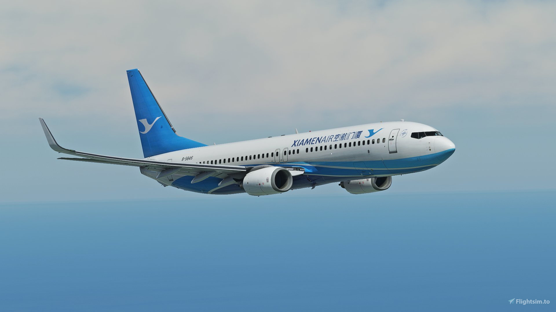 PMDG 737-800 Xiamen Air 厦门航空B-5846 8K for Microsoft Flight 