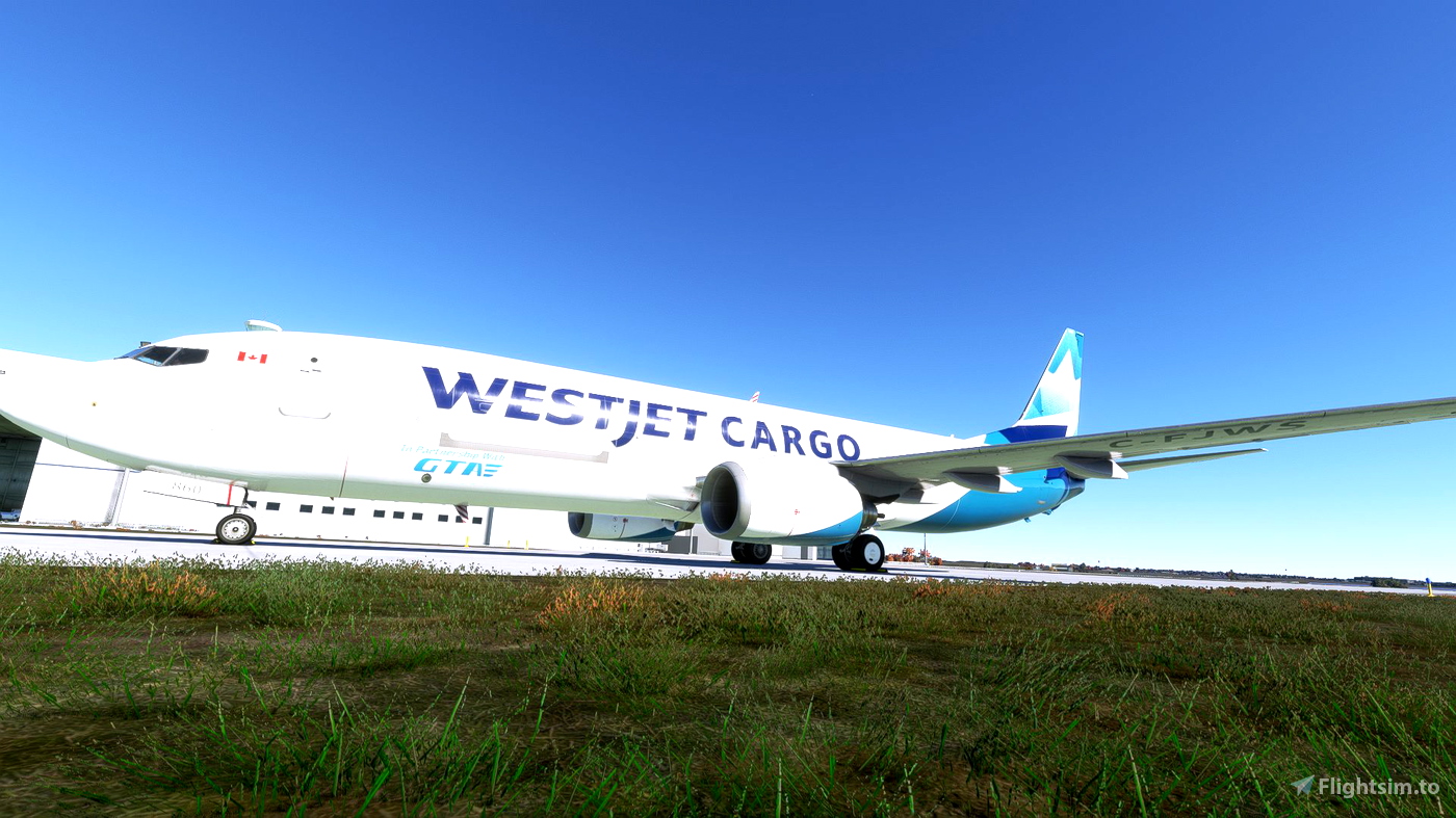 PMDG 737800BCF SSW WestJet Cargo (CFJWS 2022) für Microsoft Flight