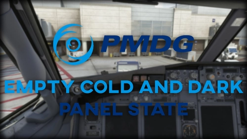 PMDG 737-900 - Empty Cold & Dark Panel State - No Payload + 15% Fuel in Tanks