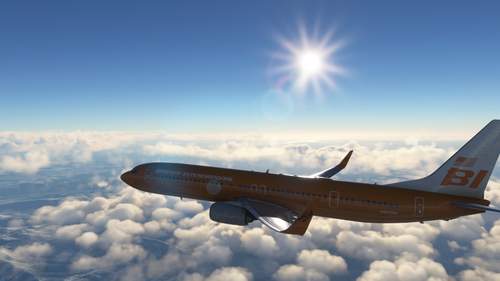 PMDG 737-900ER  Braniff  (Orange)