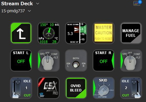 PMDG 737 + fms Stream Deck 15key Profile thumbnail 11