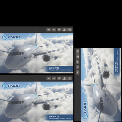 PMDG 737 In-Flight Entertainment Screens Paintkit