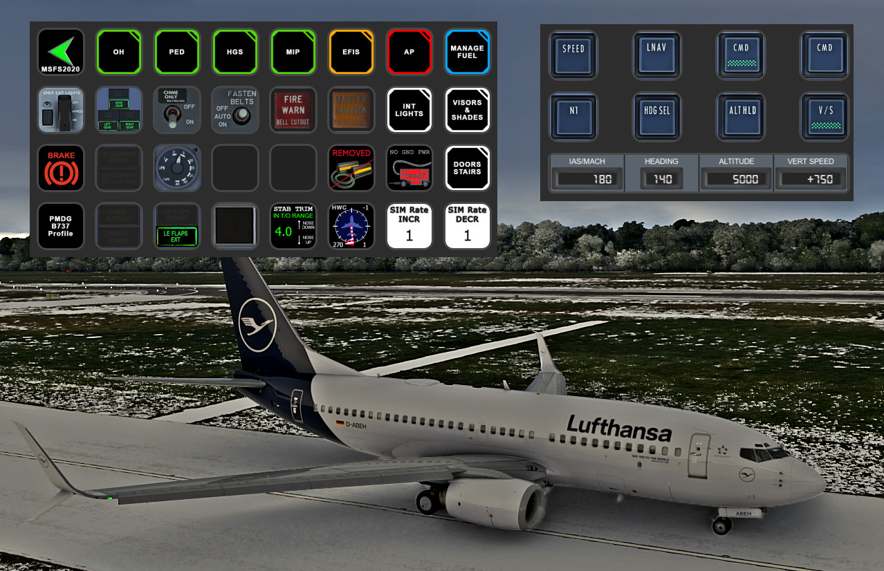 PMDG B737 (600/700/800/900) STREAMDECK XL AND SD PLUS PROFILES (need Lorby's AXIS and OHs) - Image 1