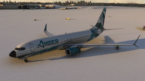 PMDG Boeing 737- 800 SSW /  OK-CHL / Amber Virtual RETRO - 4K +  interior