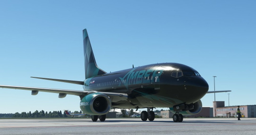 PMDG Boeing 737-600 / OK-NIA / Amber Virtual - 4K black