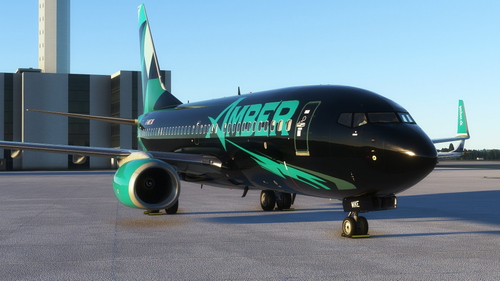 PMDG Boeing 737-700 BW / G-MIKE / Amber Virtual - 4K black