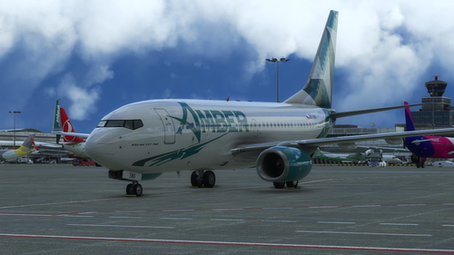 PMDG Boeing 737-700BW /  OK-SMA / Amber Virtual - 4K white 