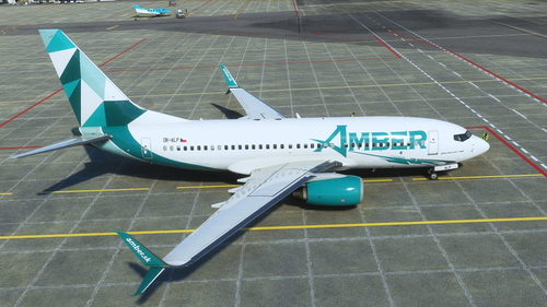 PMDG Boeing 737-700 SSW / OK-ALP / Amber Virtual - 4K white