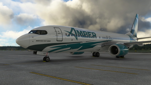 PMDG Boeing 737- 800 BW /  OK-SON / Amber Virtual - 4K white + interior