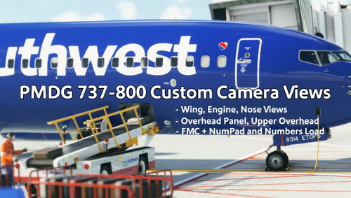 PMDG Boeing 737-800 Custom Camera Views | 5 Wing Views | 4 Cockpit Views