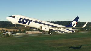 PMDG Boeing 737-800 LOT Polish Airlines Old Livery thumbnail 2