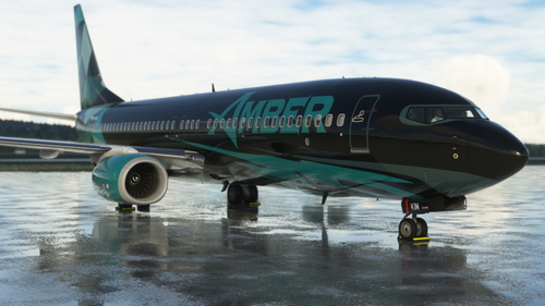 PMDG Boeing 737- 800 SSW /  OK-KIM / Amber Virtual - 4K black + interior