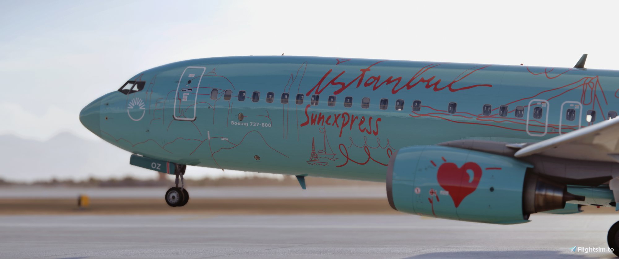 PMDG Boeing 737-8HX SunExpress impressions of Istanbul TC-SOZ - Image 1