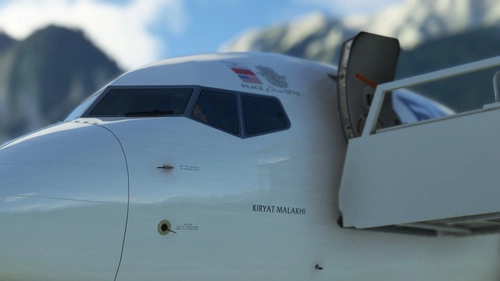 PMDG Boeing B737-900ER EL AL Hamsa Sticker (4X-EHI) | Cabin | 4K