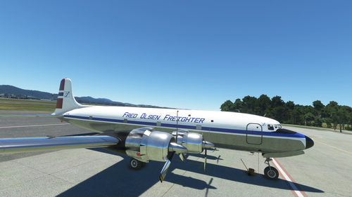 PMDG DC-6A Fred Olsen Freighter LN-FOL repaint request