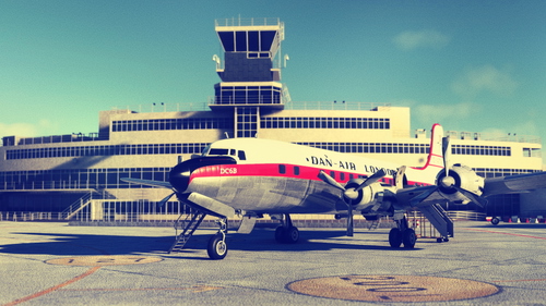 PMDG DC-6B Dan Air G-ATAB