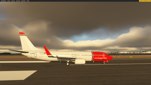 PMDG737 800 LN-NIH norwegian air shuttle