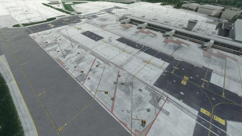 Poland EPWA Warsaw Chopin Airport Ground textures