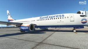 Project Real Fleet by fOrZaONDER - SunExpress TC-SOY (4K) Livery with Cabin, PMDG Boeing 737-800 thumbnail 6