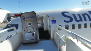 Project Real Fleet by fOrZaONDER - SunExpress TC-SOY (4K) Livery with Cabin, PMDG Boeing 737-800 thumbnail 9