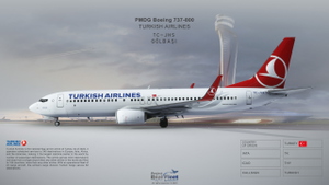 Project Real Fleet by fOrZaONDER, Turkish Airlines TC-JHS 4K Livery w/ Cabin, MSFS PMDG Boeing 738 thumbnail 1