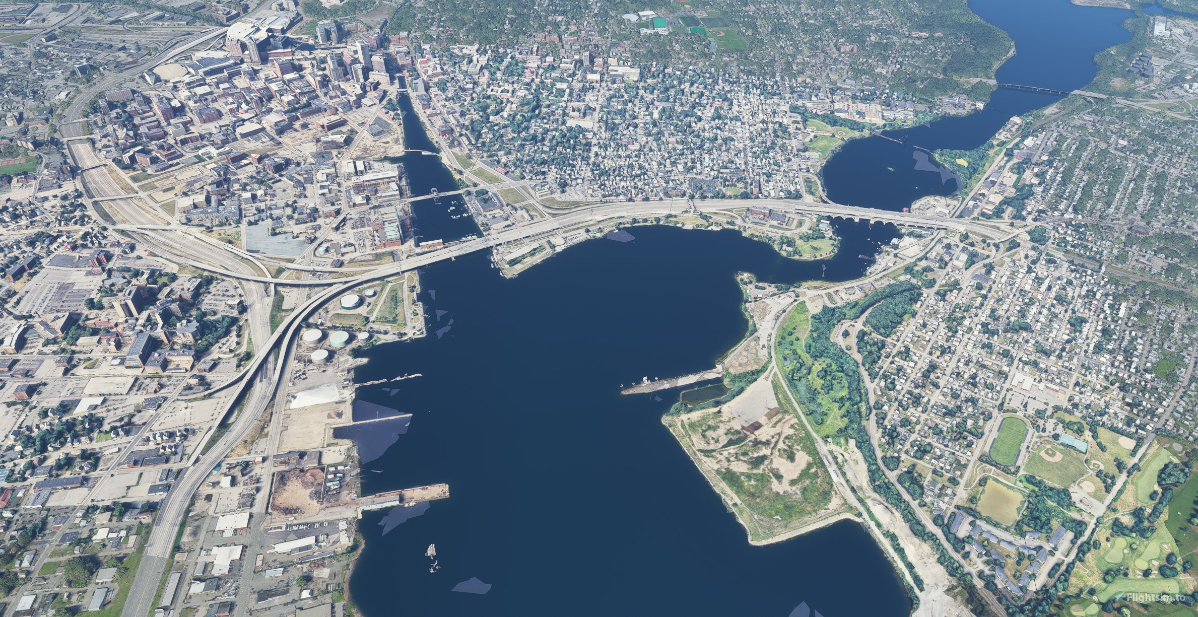 Providence RI USA for Microsoft Flight Simulator MSFS