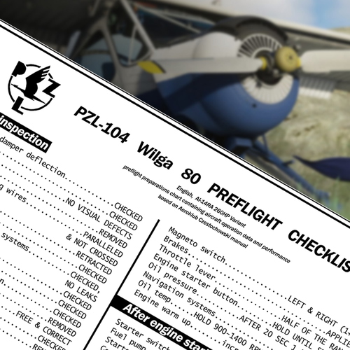 PZL 104 Wilga Preflight checklist