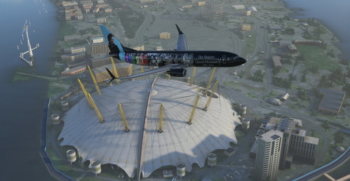 Queen Elizabeth II tribute PMDG B737-800 Scimitar winglets