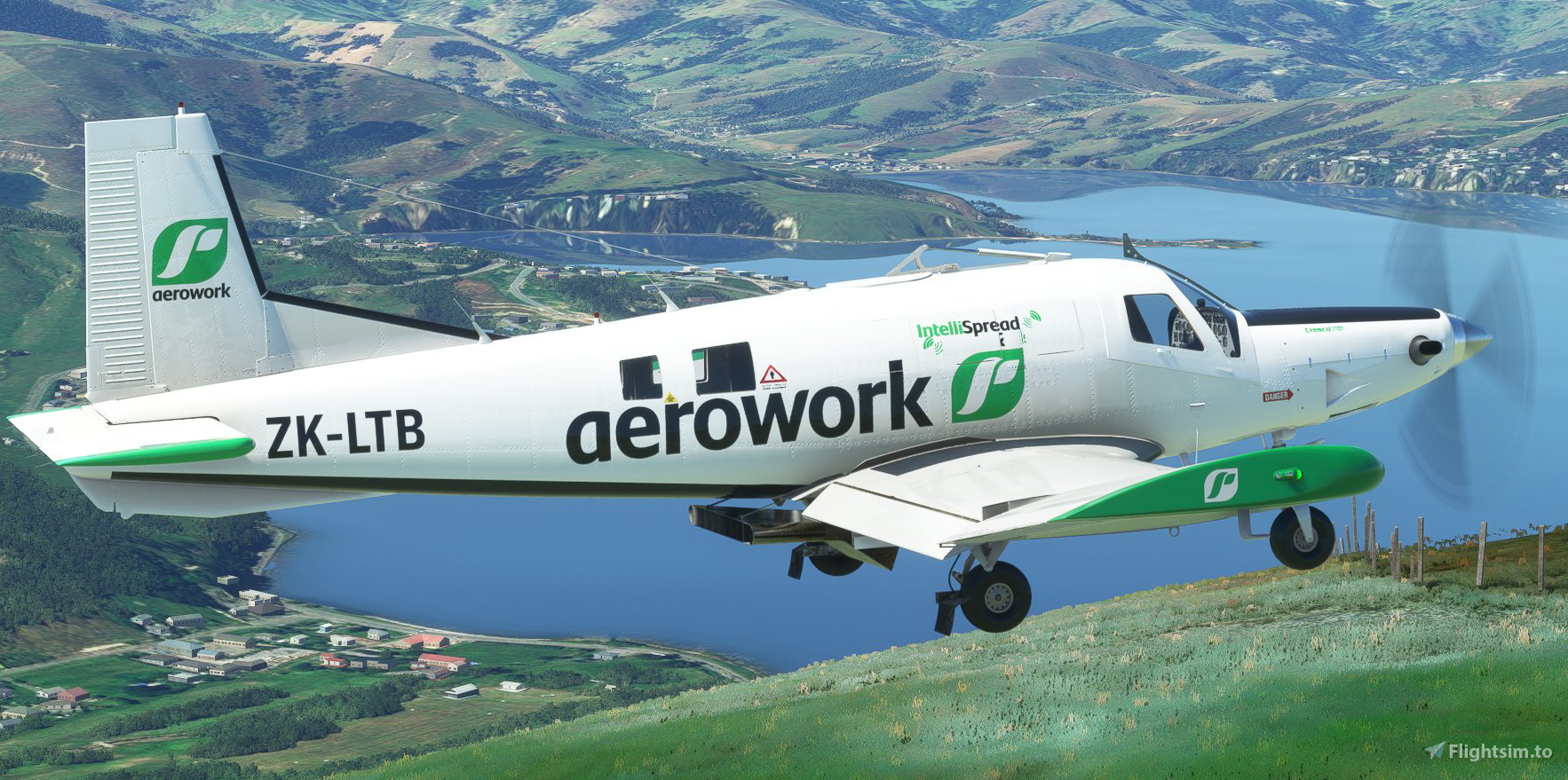 Ravensdown Aerowork ZK-LTB (New Zealand) | ORBX PAC P-750