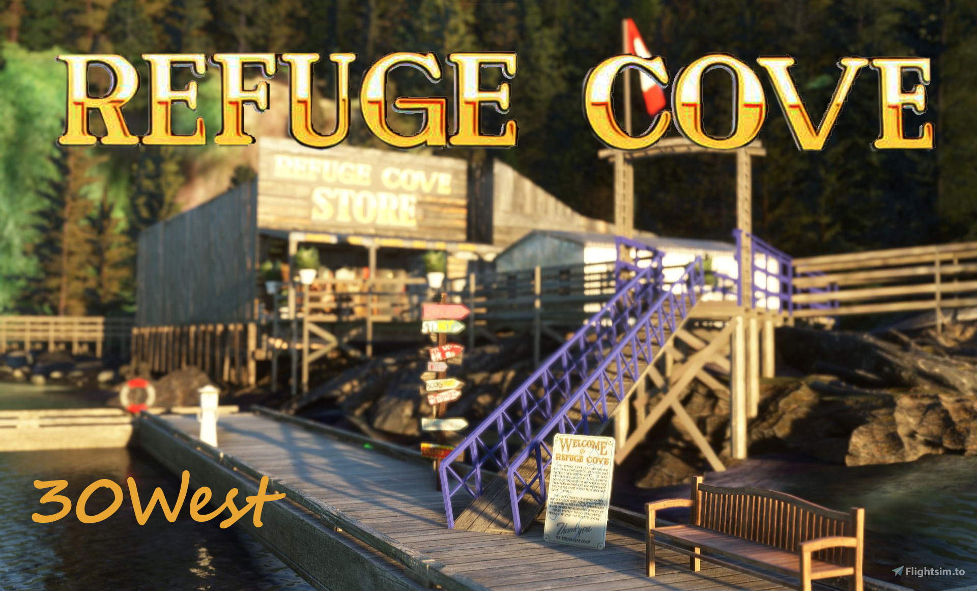 Refuge Cove Discovery Islands for Microsoft Flight Simulator MSFS