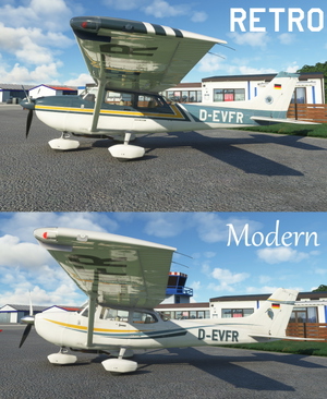 Reims FR172 Reims Rocket D-EVFR Retro&Modern 2 in 1 package VFR-Flightsimmer thumbnail 3
