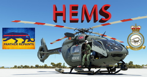 Royal Air Force Rescue 48 SQN HEMS, H145 Airbus Helicopter 8K Textures. thumbnail 1