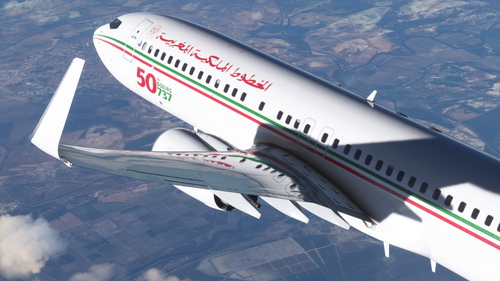 Royal Air Maroc Old Colors fleet pack - w/cabin - PMDG B737-800 