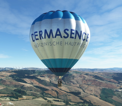 HPG Hot Air Balloon Repaint Livery: Dermasence