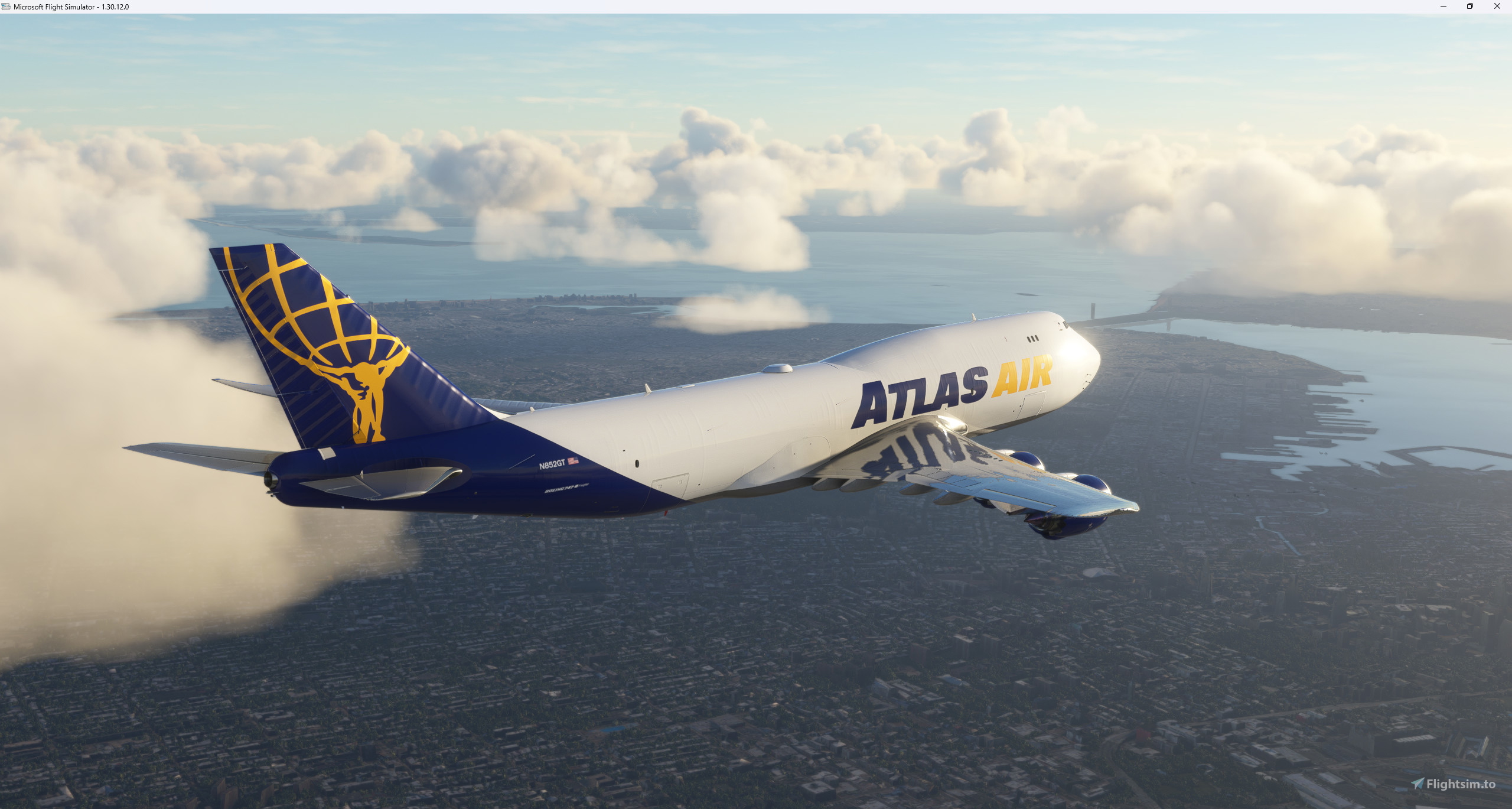 【商談中: カプチー様】ATLAS AIR 747-8F コレクターアイテム Threads - Asobo 747-8F Atlas Air N859GT for Microsoft Flight