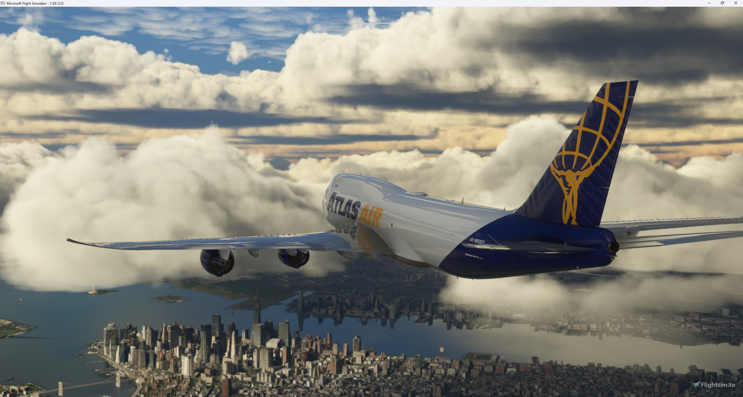 【商談中: カプチー様】ATLAS AIR 747-8F コレクターアイテム Threads - Asobo 747-8F Atlas Air N859GT for Microsoft Flight