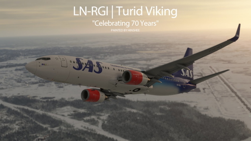 SAS B737-800 | LN-RGI "Celebrating 70 Years" / "Turid Viking"