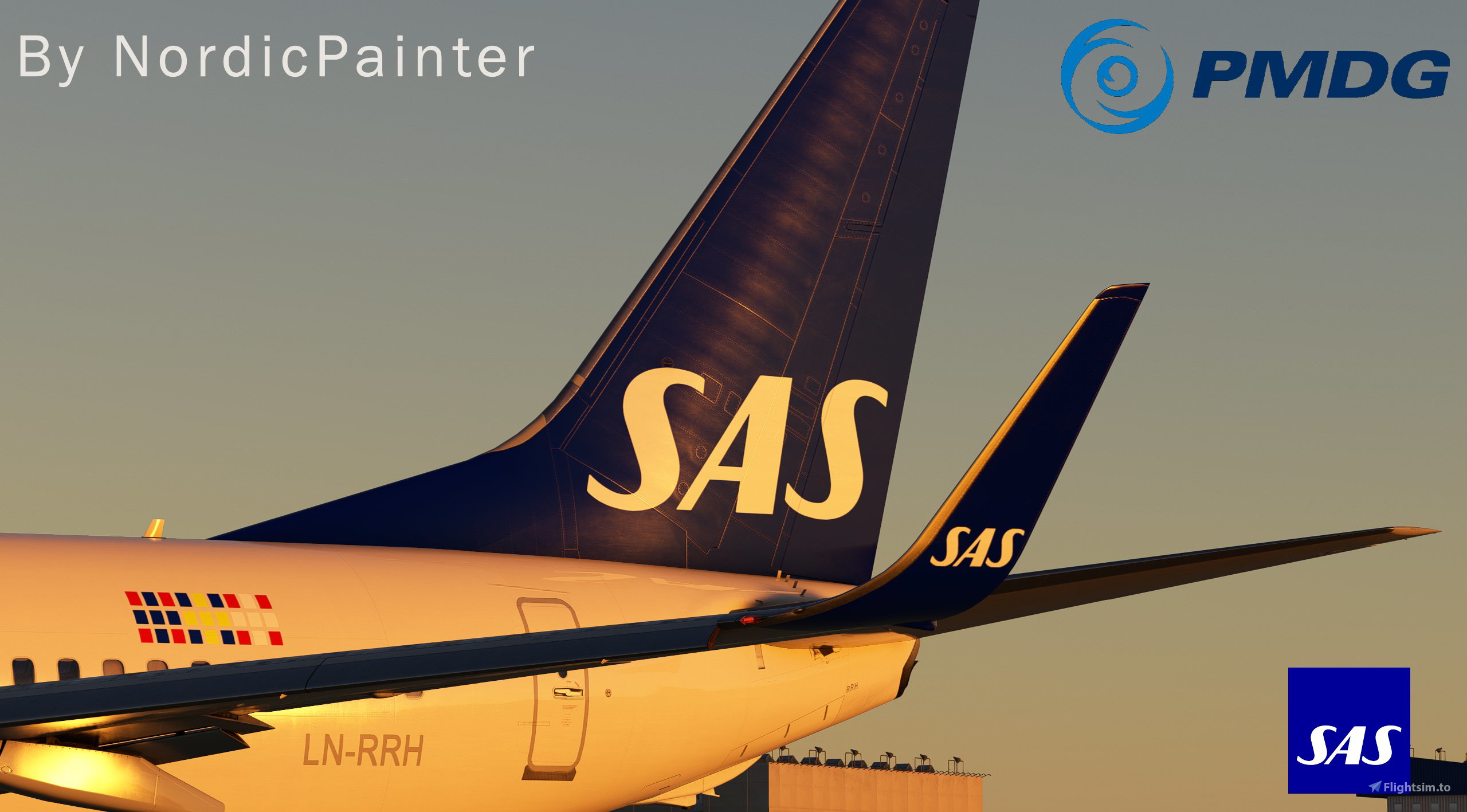 SAS B737-800 LN-RRH (Freja Viking) for Microsoft Flight Simulator