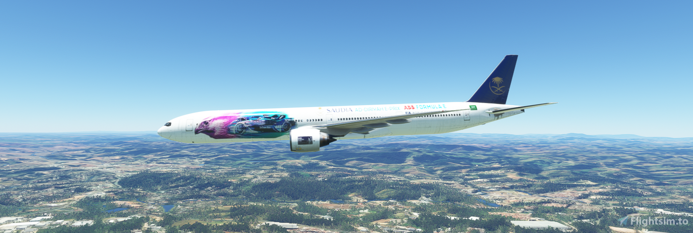SAUDI ARABIAN AIRLINES BOEING777す Saudia Airlines - CS Boeing 777-300 for Microsoft Flight