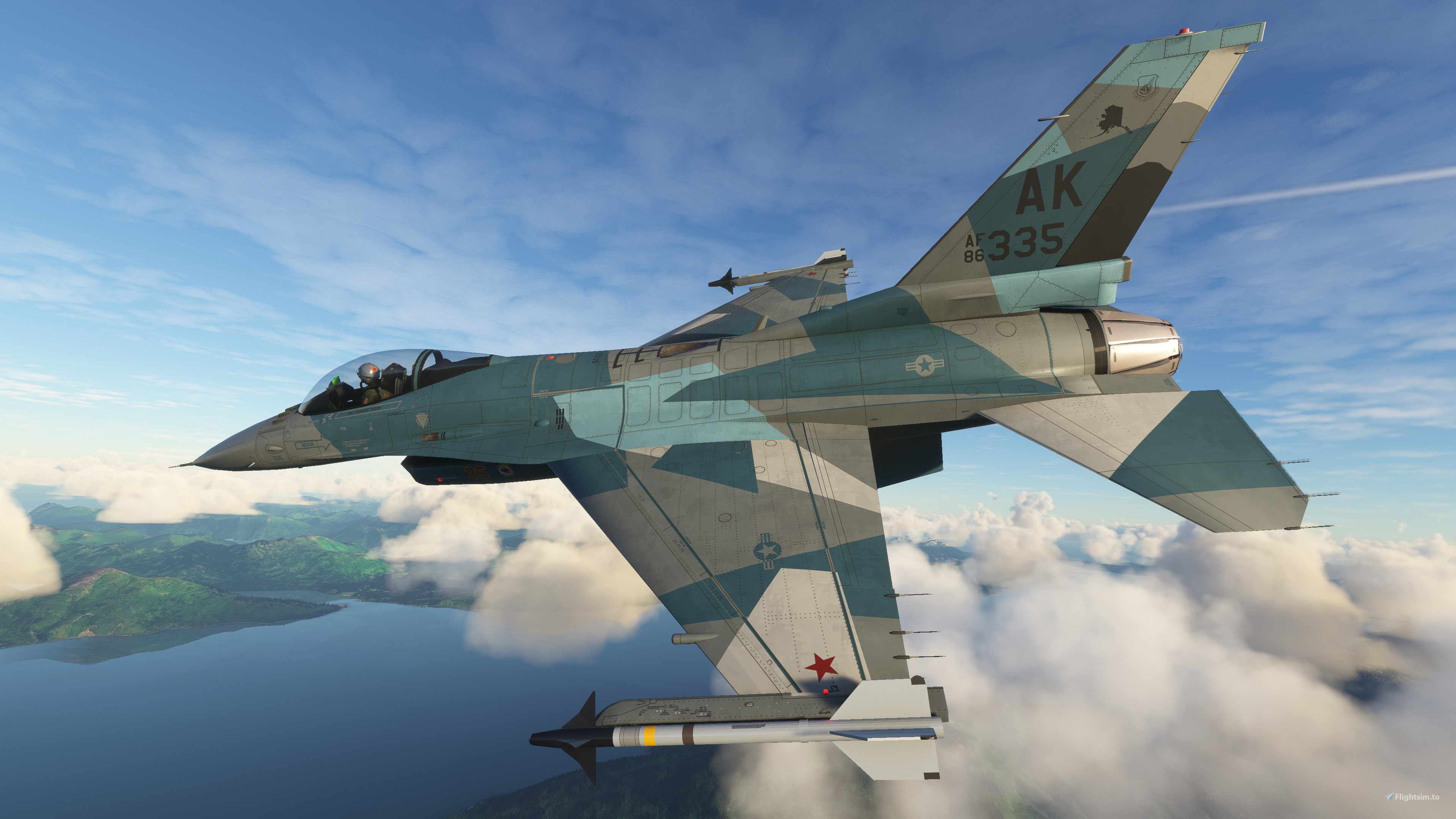 SC Designs F-16 PACAF 18th AGRS - Blue Foxes for Microsoft Flight
