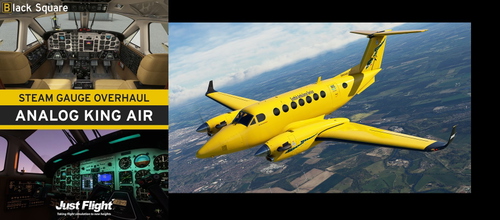 Scottish Air Ambulance for Black Square Analog King Air