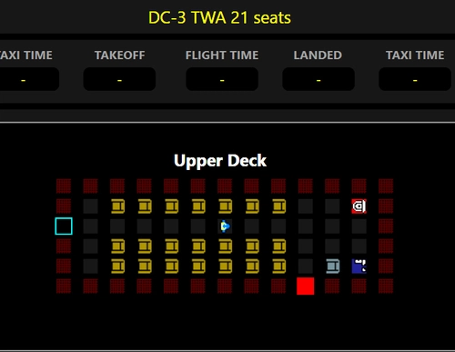 Self Loading Cargo ASOBO DC-3,  2 Cabins Layout with 1 flight attendant