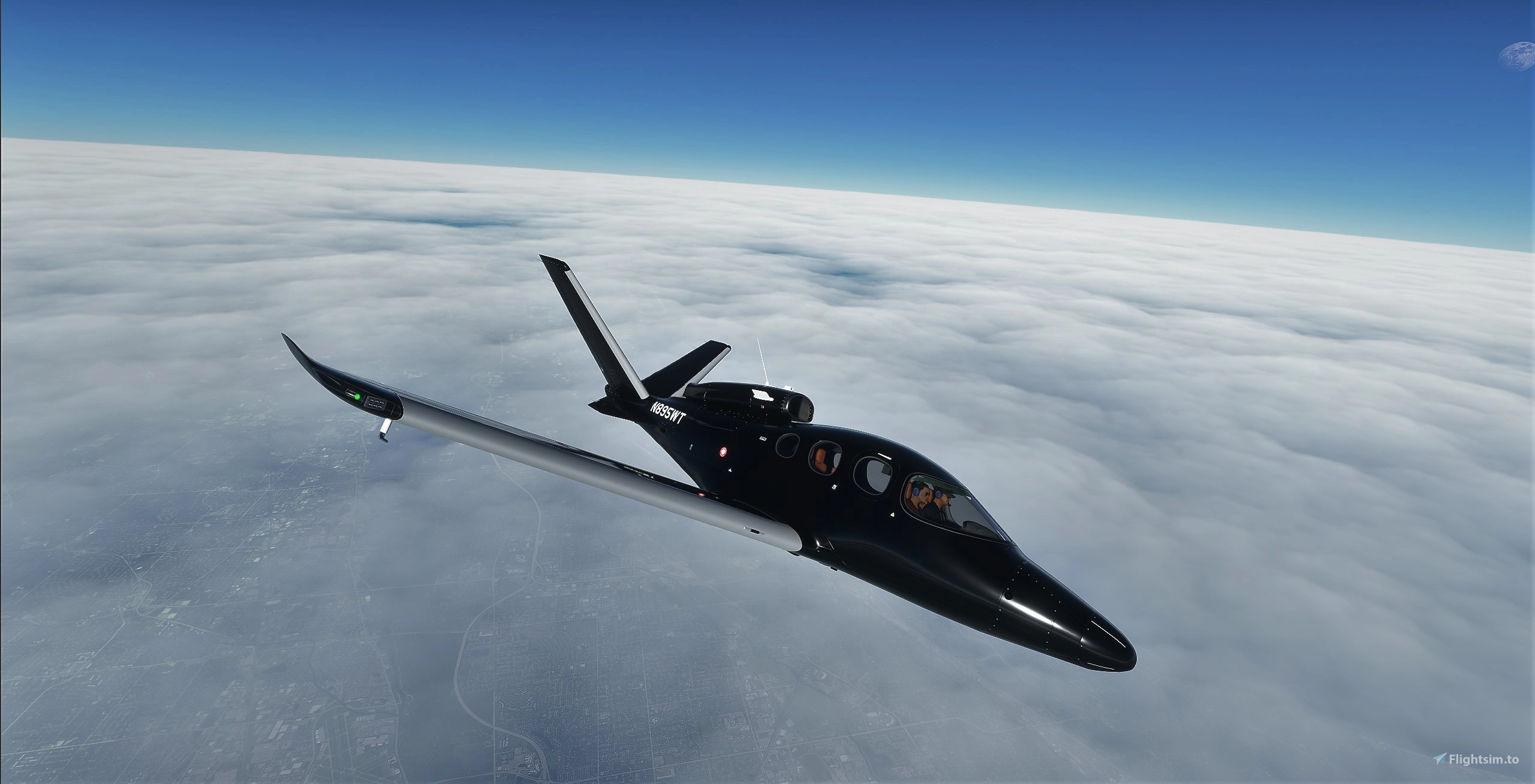 SF50 Vision Jet N895WT for Microsoft Flight Simulator | MSFS