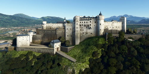 Ultralight Sightseeing - Austria - Salzburg - Hohensalzburg Fortress