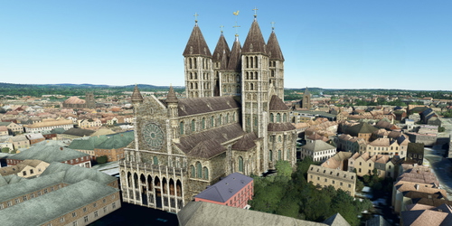 Ultralight Sightseeing - Belgium - Tournai - Cathedral of Our Lady