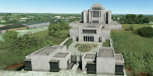 Ultralight Sightseeing - Canada - Alberta - Cardston Temple