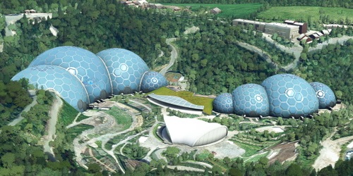 Ultralight Sightseeing - England - Cornwall - Eden Project - STOL
