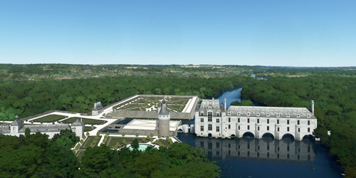 Ultralight Sightseeing - France - Chateau de Chenonceau