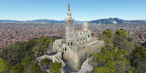 Ultralight Sightseeing - France - Marseille - Notre-Dame de la Garde