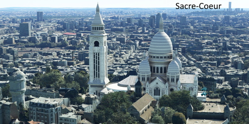 Ultralight Sightseeing - France - Paris - Pantheon - Notre Dame - Sacre Coeur